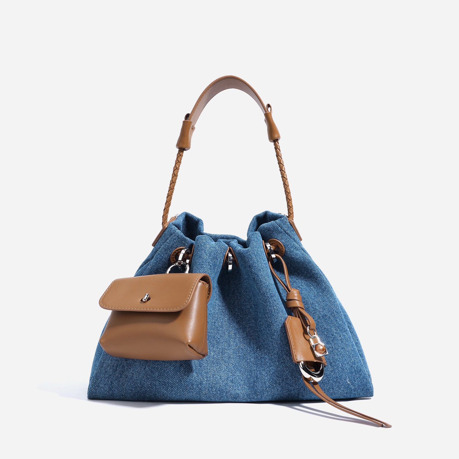 Denim Series Handbag Leather Special-interest Design