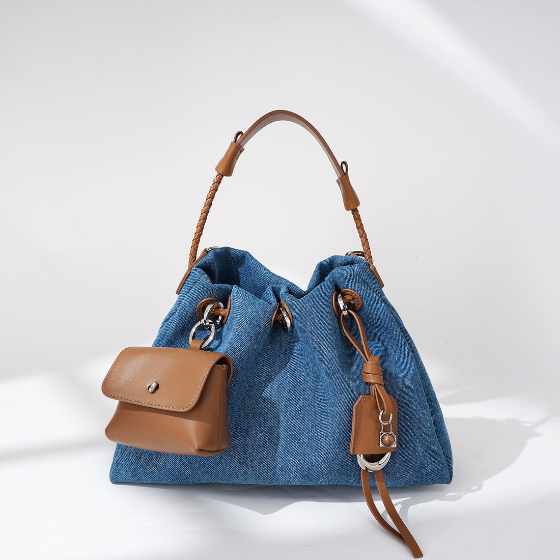 Denim Series Handbag Leather Special-interest Design