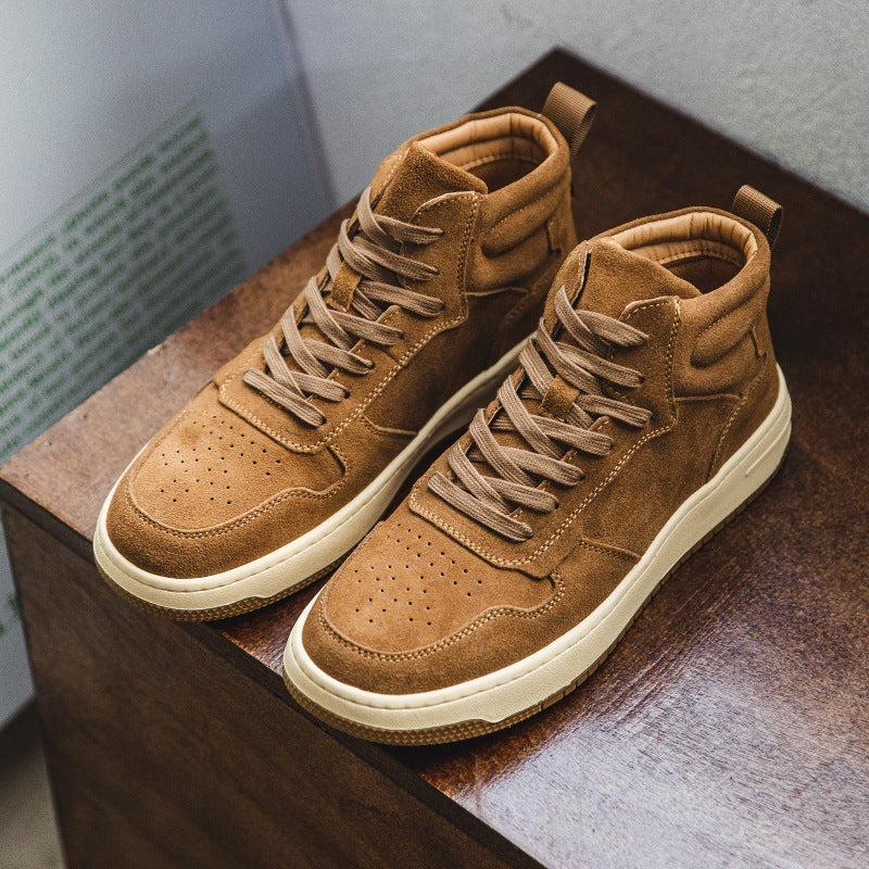 Men's Retro Workwear Mid-Top Martin Boots