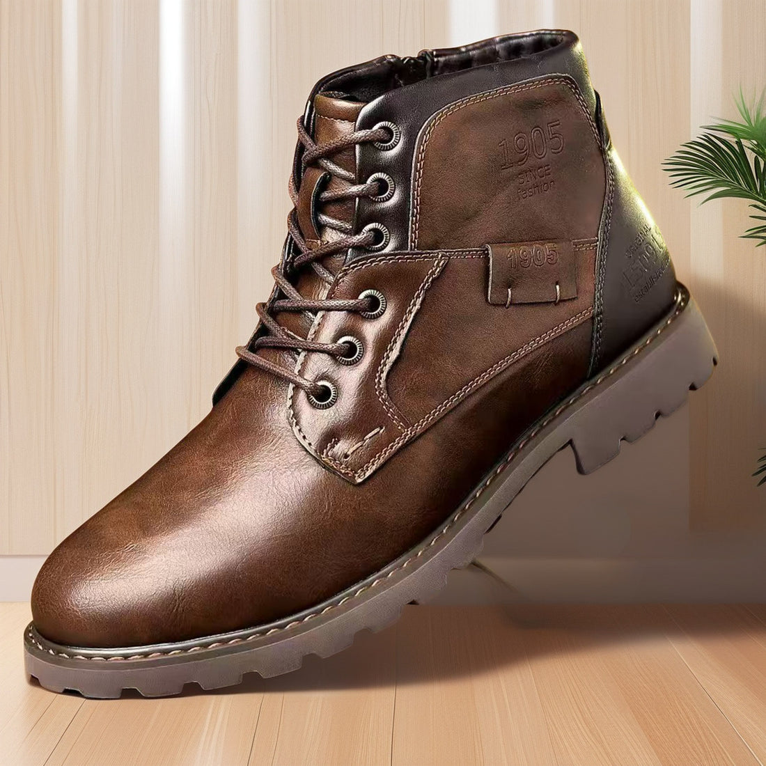 Male Martin Boots Leisure Plus Size Zip Ankle Boots