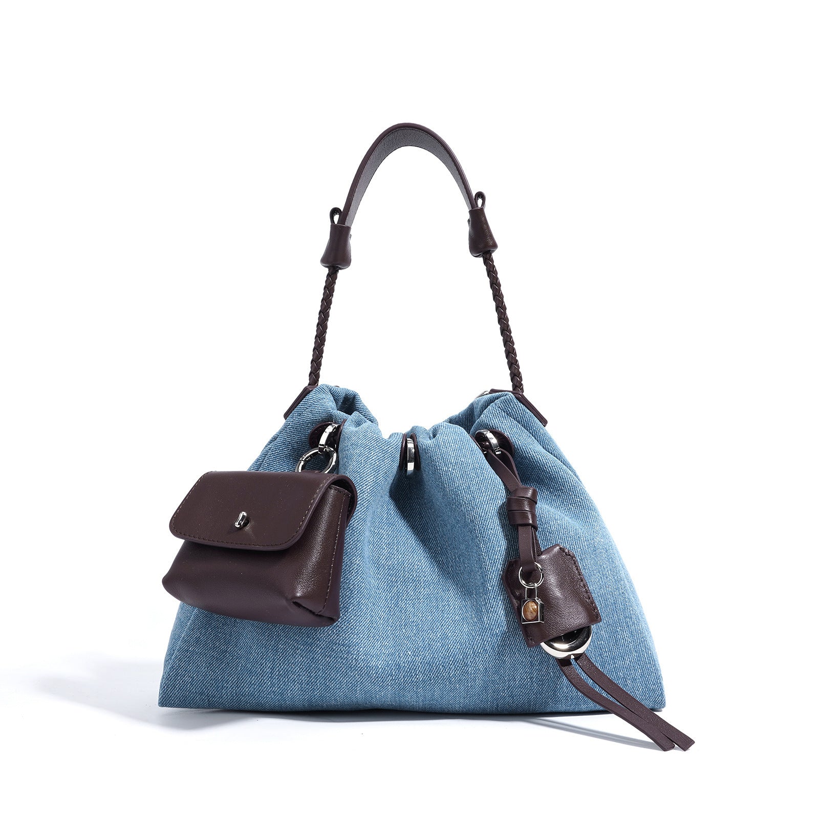 Denim Series Handbag Leather Special-interest Design